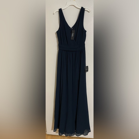 ⬇️Price Drop⬇️ Lulus Navy Blue Sleeveless Maxi Dress size XS NWT - Picture 3 of 13